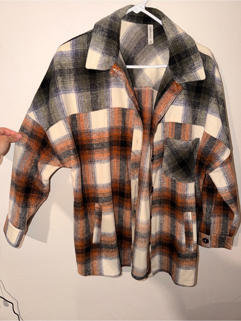 Plaid Flannel - Black, Cream & Brown